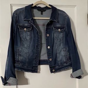 White House Black Market Blue Jean Jacket